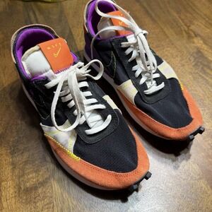 Nike Daybreak Type Black Orange Running Shoes Sneakers CJ1156-002 Sz. 7